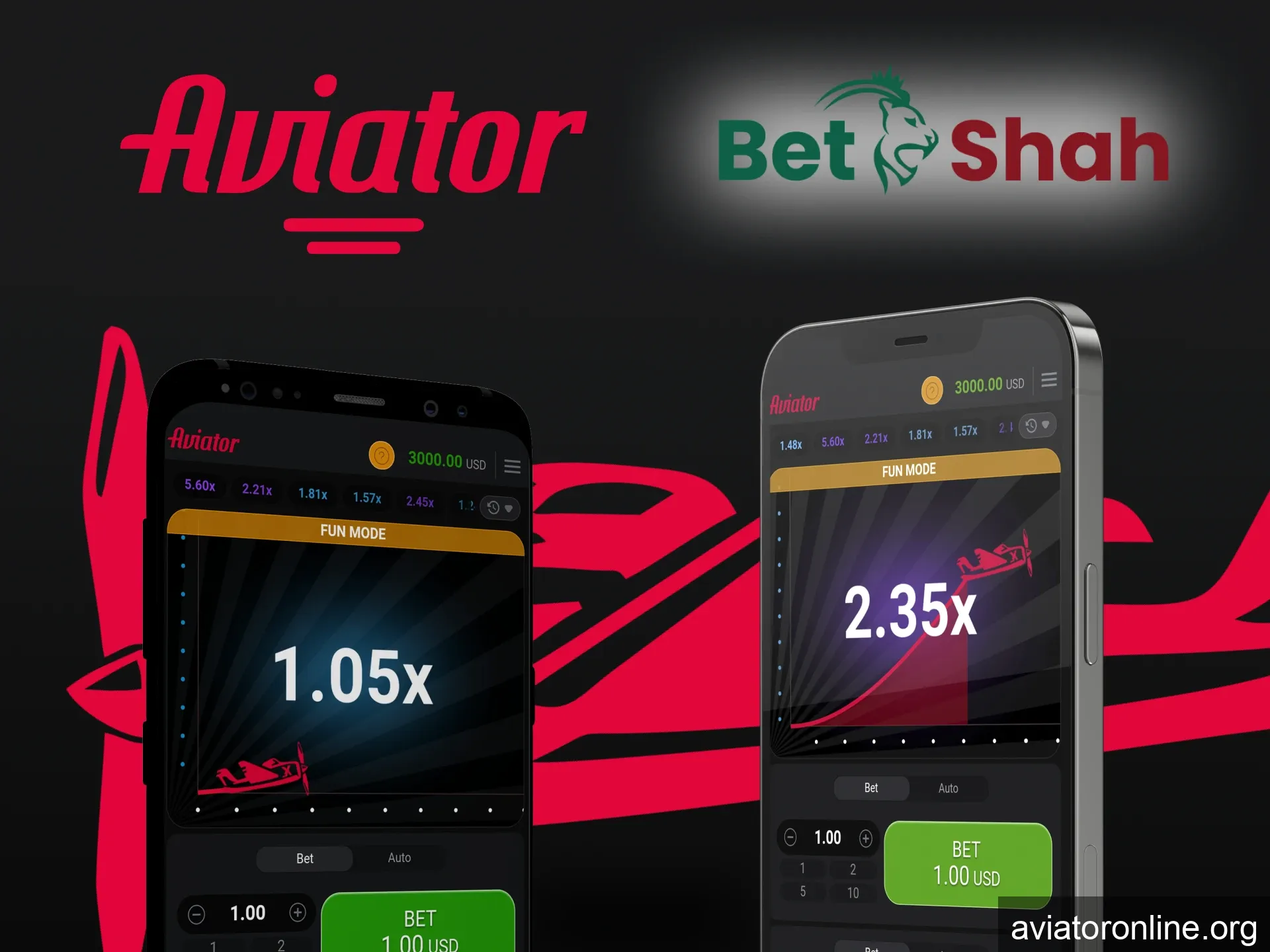 Choose your way of playing Aviator at BetShah.