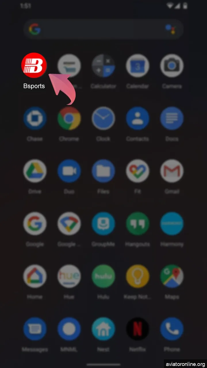 Tap the Bsports app icon and start playing.