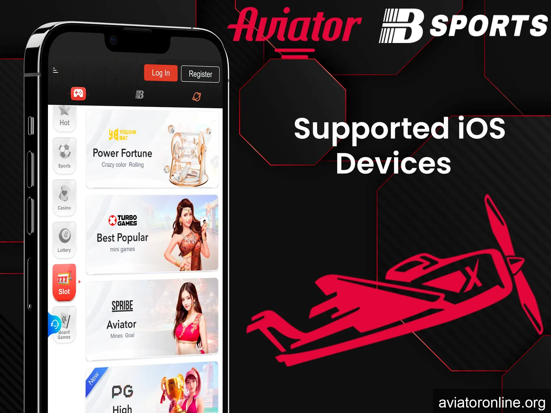 List of iOS devices supported by the Bsports app.