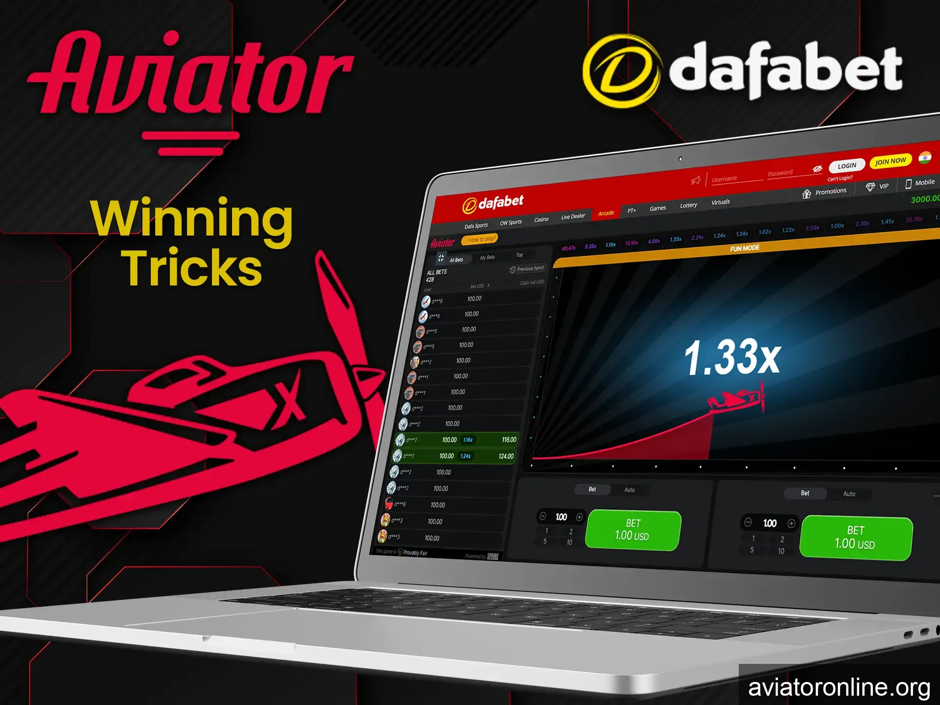 Learn more about lifehacks of Dafabet will help you winning big money in Aviator.