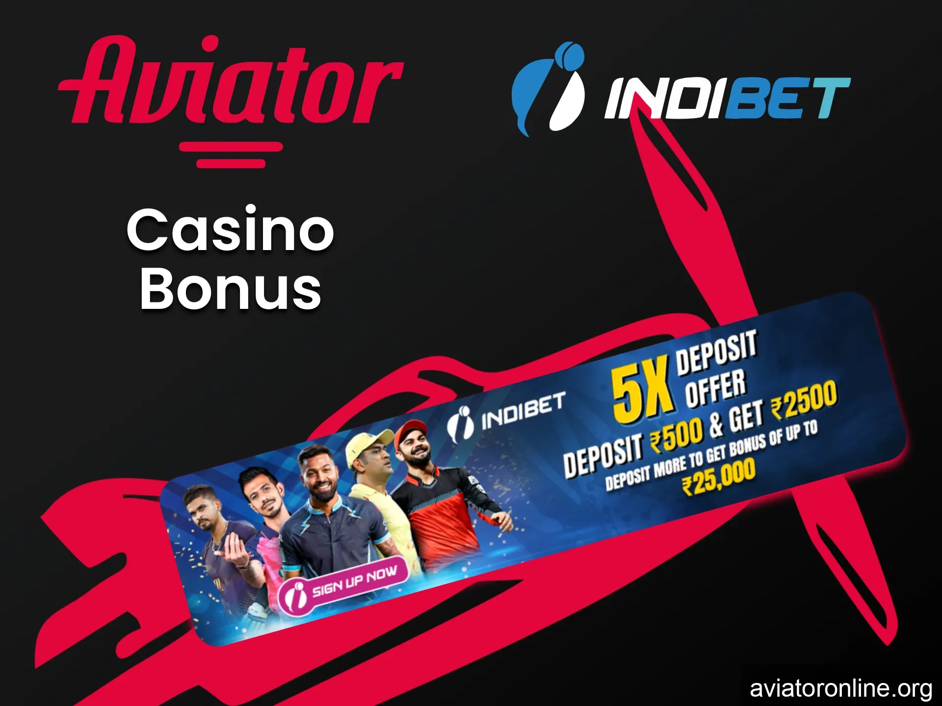 Get a bonus for casino games from Indibet.