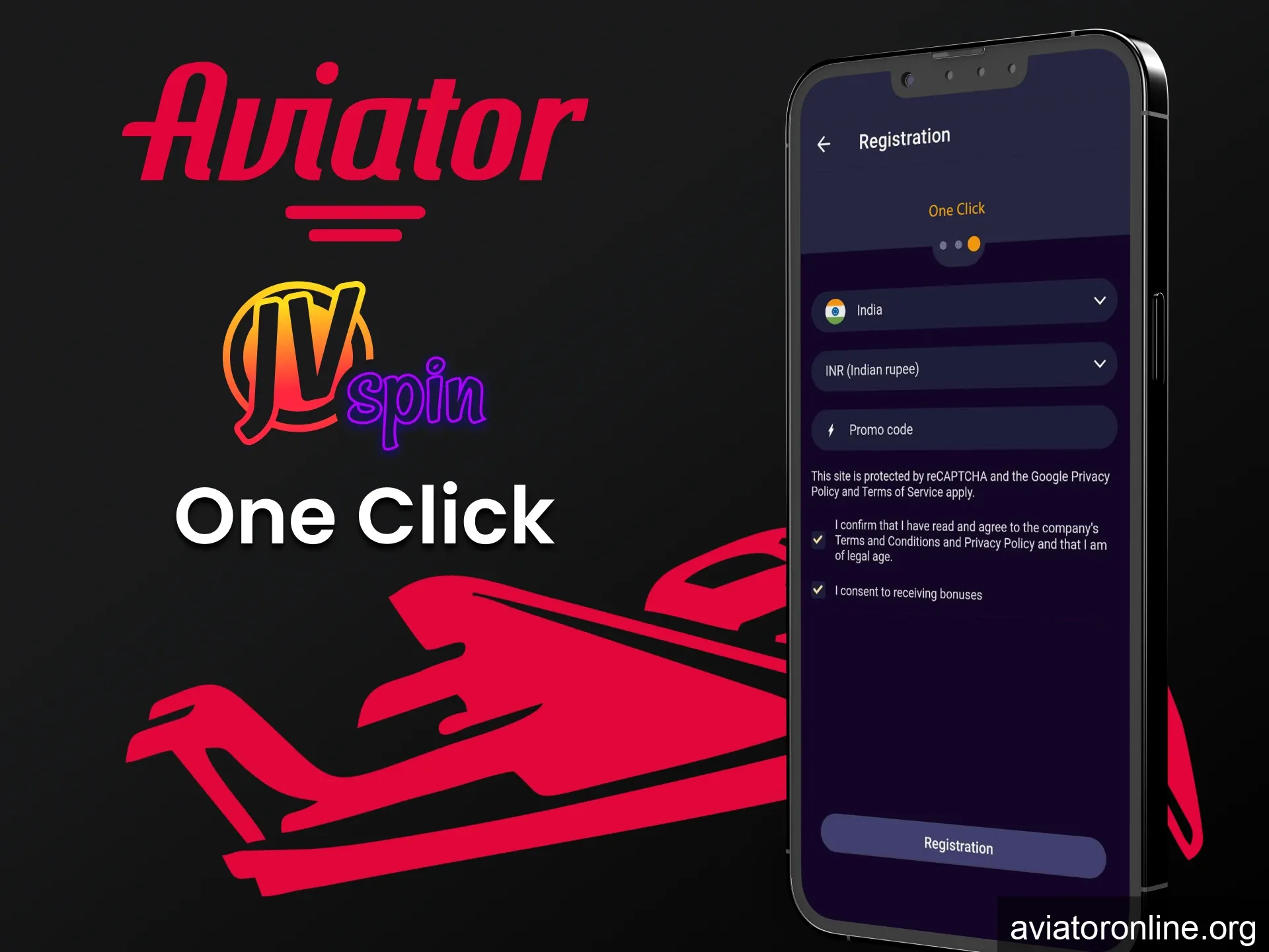 Register for the JV Slot application via one click.