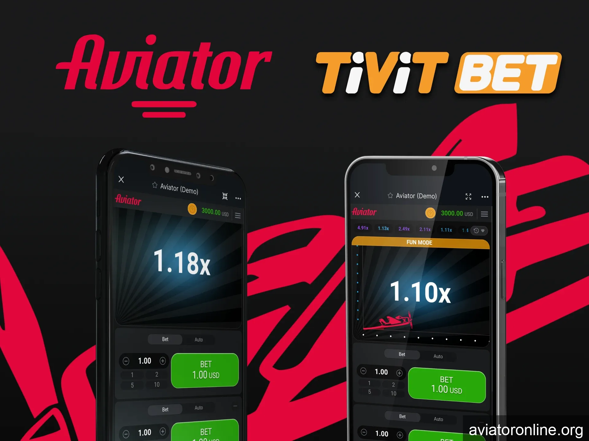 Choose your way to play Aviator on Tivitbet.
