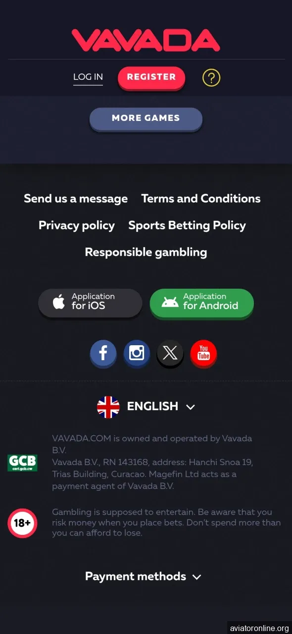 Download the Vavada app for Android.