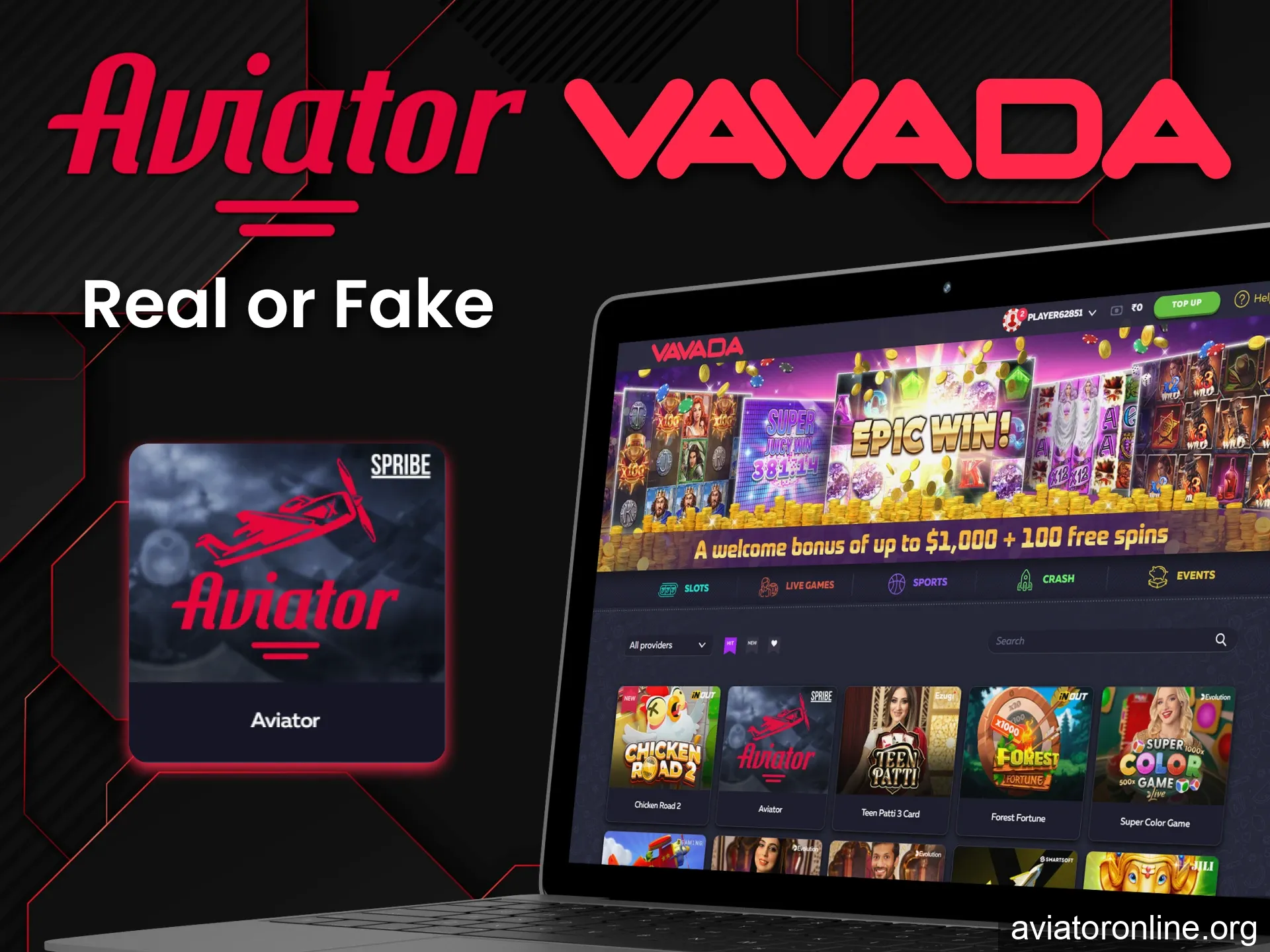 You can really play Aviator on Vavada.