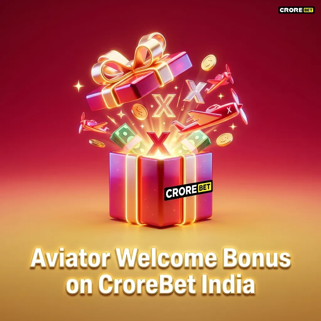 CroreBet India welcome bonus screen showing 700% Aviator casino offer up to ₹2,000 with deposit instructions